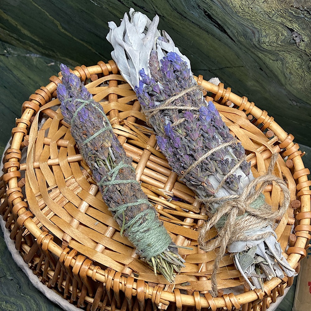 White Sage and Lavender Set Dried Floral Home Decor New